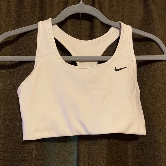 Nike White Dri-Fit Sports Bra - Picture 1 of 3